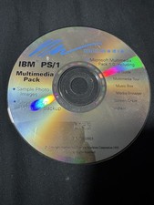IBM PS/1 Multimedia Pack 1993 CD Compact Disc 486SX Software Backup Sample Photo picture