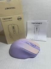 Tecknet Cordless Optical Mouse M003 Wireless Purple open box picture