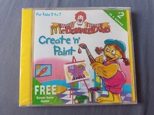 McDonaldland Create and Paint PC CD-Rom New Sealed 1997 picture