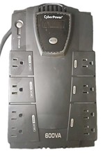 600 VA CyberPower Intelligent LCD Desktop UPS outlet Unit WORKING picture
