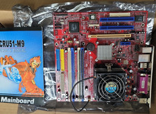 CRU51-M9 MOTHERBOARD BIOSTAR with RAM For Parts, Untested, Socket 939 picture