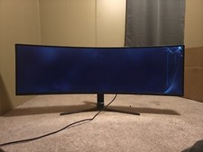 *FOR PARTS* Samsung C49RG90SSN 49 inch Widescreen QLED Monitor - LC49RG90SSNXZA picture
