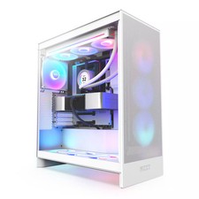 NZXT - H7 Flow 2024 Mid-Tower ATX PC Case with RGB Fans - White picture