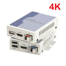 4K HDMI to Fiber Optic Extenders with USB2.0 KVM, Uncompressed SM 10Km,10G SFP picture