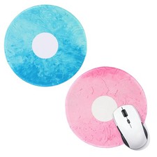 2Pcs Donut Round Mouse Pad, 7.9 Inch Cute Mouse Pad, Light Pink, Mint Green picture