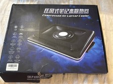 Compressed Air Laptop Cooling Pad with Wireless Charging - RGB Laptop Cooler picture