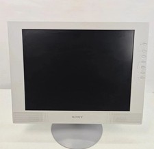 Vintage Sony SDM-M51 15 Inch Gray LCD Monitor VGA Video Output 2001 Y2K Era picture