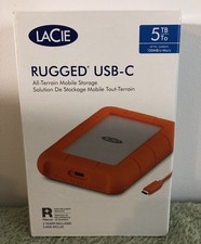 New Sealed LaCie Rugged 5TB External USB-C Drive picture