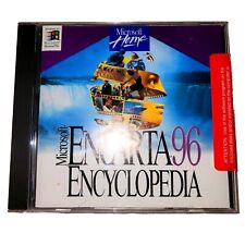 VINTAGE Microsoft Home Encarta 96 Encyclopedia For PC CD-ROM Complete picture