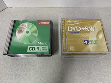 **11 Imation CD-R 700Mb 80 min -6 Memorex DVD + RW 120 min Recordable Discs picture