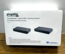 Plugable Thunderbolt 3 & USB C Docking Station, 60W  TBT3-UDC1 NEW picture