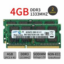 For Samsung 8GB 2x 4GB / 2GB PC3-10600S DDR3 1333mhz SODIMM Laptop ram New LOT picture