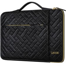 Lacdo 360° Protective 14 Inch Laptop Sleeve Case for 14 Inch, Elegant black picture