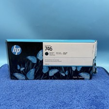 Genuine HP DesignJet 746 Matte Black Ink Cartridge P2V83A (Exp AUG 2028) picture
