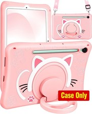 Case for Galaxy Tab S10 FE - Cute Cat 3D Cartoon Soft Silicone Cover with Stand picture