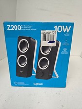 BRAND NEW Logitech Z200 Multimedia Pair of Speakers Black PC Desktop picture