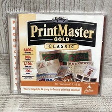 Printmaster Gold Classic PC Version Vintage Windows Good Condition 1998 Template picture