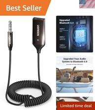 Compact 3.5mm Bluetooth Receiver with Built-in Microphone for Easy Car Use picture