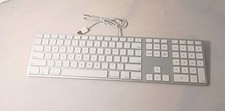 Apple Wired Compact Keyboard A1243 USB Port White Silver  picture
