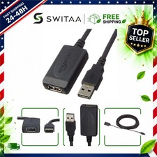 Amazon Basics USB 2.0 Active Extension Cable 32 ft A-Male to A-Female Repeater picture