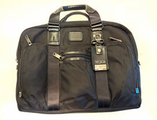 TUMI Alpha Bravo McNair Slim Briefcase – Black Ballistic Nylon *Free Ship* picture