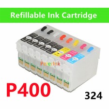 Empty Refillable Ink Cartridge kit for SureColor P400 Printer T324 324 picture