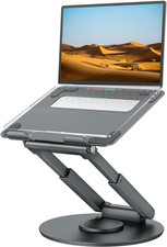 Tounee Telescopic Laptop Stand for Desk with 360° Swivel Base, Sit to Stand, Hei picture