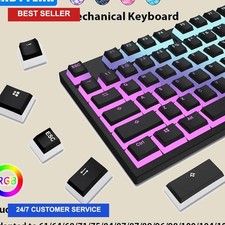 130 Keys Pudding Keycaps For 61 68 84 87 96 98 100 104 108 Key RGB Mechanical picture