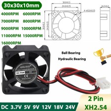 3010 DC Brushless Cooling Fan Mini Silent Fans 3.7/5/9/12/18/24V 4000-16000RPM picture