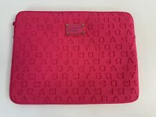 Marc by Marc Jacobs Neoprene Pink Embossed Padded Style Laptop Sleeve Bag Case picture