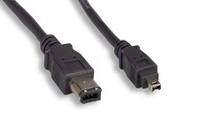 15FT Firewire Cable Black 6-Pin 4-Pin 6P 4P IEEE 1394 MM picture