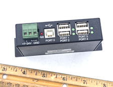 StarTech ST4200USBM 4-Port Rugged Industrial USB 2.0 Hub DIN Rail Mount Used picture