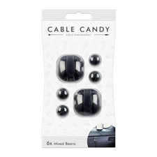 Self-adhesive Beans Cable ORGANIZER Holder Car Desk Table office Cute Wire Nite picture