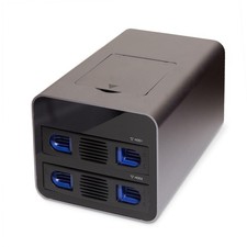 USB 3.2(10Gbps)Type-C 2 Bay 2.5&3.5 Inch SATA HD+ 2 Bay M.2 NMVe Combo Enclosure picture
