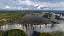 Landscape lake waterfall trees nature Custom Gaming Mat Desk picture