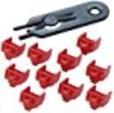 Panduit PSLDCJBIWC Mini-Com Jack Module Blockout - White - 100 Pack picture