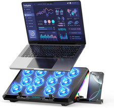 Laptop Cooling Pad with 12 Quiet Fans, Slim Portable for 12-17.3 Inch Laptop picture