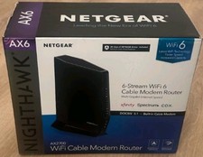 NETGEAR Nighthawk AX6 AX2700 6-Stream WiFi 6 Cable Modem Router  picture