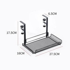 Under Desk Cable Management Tray No Drill, Metal Mesh Cable Management picture