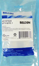AX107029 Belden KeyConnect Modular Furniture Adapter Light Grey 3-Ports - NEW picture