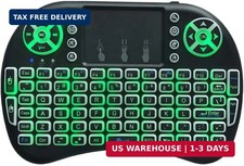 Portable Mini Wireless Keyboard with Bluetooth&2.4G, Touchpad Mouse Combo Upgrad picture