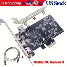 PCIe FireWire IEEE 1394 3 Port Controller Card for Desktop PC Windows 10 picture
