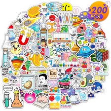 200PCS Science Stickers Bulk for Kids Students Teachers Colorful picture