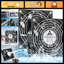 120mm Waterproof Cooling Fan 12V DC High Speed Dual Ball Bearing 2-Pin IP68 picture