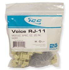 MODULE VOICE RJ-11 EZ 25 PK IVORY IC1076VCIV UPC 633758022040 picture