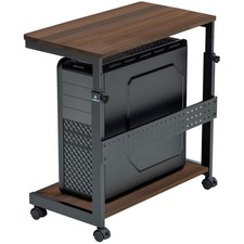 PC Stand Computer Cart, Height Adjustable Tower 2-Tier picture