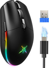 TECKNET Wireless Gaming Mouse Rechargeable - 8000 DPI, Long-Lasting 100Hrs Batte picture