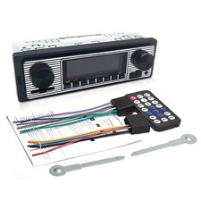 1 DIN In-Dash Car Stereo Radio Bluetooth MP3 Player with USB SD AUX Input 12V picture
