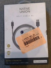 Native Union Belt XL 10' Braided USB-A Cable for Apple - Zebra picture