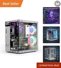 Aluminum Pironman 5 Mini PC Case with NVMe SSD Support & Stylish RGB Lighting picture